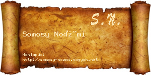 Somosy Noémi névjegykártya